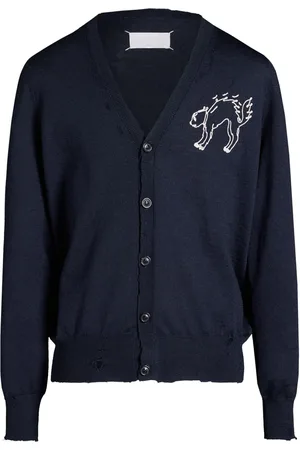 Maison Margiela Intarsien-Cardigan aus Wolle