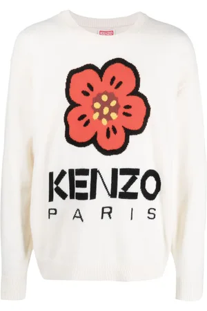 Kenzo Pullover mit Boke Flower-Intarsie