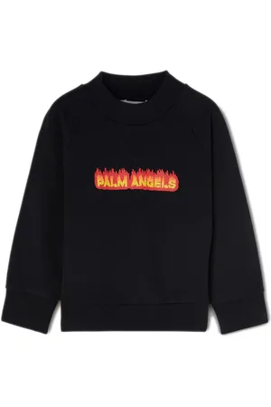 Palm Angels Sweatshirt mit Flammen-Print