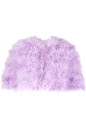 Twin-Set Cropped-Jacke mit Federn