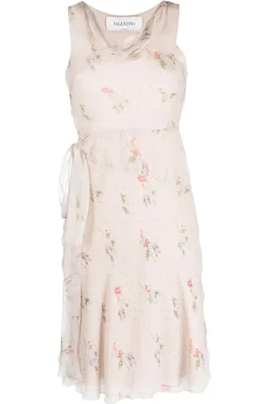 VALENTINO GARAVANI Seidenkleid mit Blumen-Print