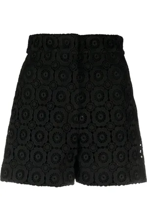 Moschino Shorts mit Blumenapplikation