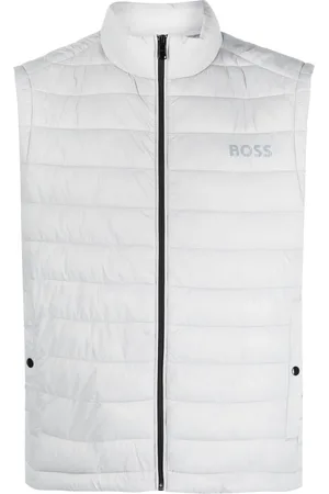 HUGO BOSS Gesteppte Weste mit beflocktem Logo