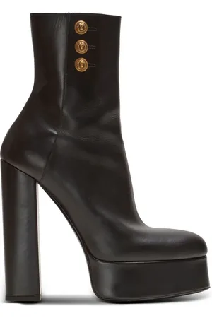 Balmain Brune Stiefeletten 135mm