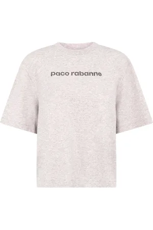 Paco rabanne T-Shirt mit Strass-Logo
