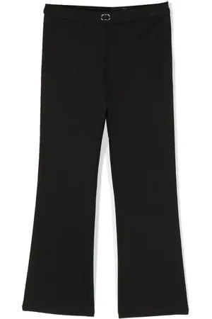 Twin-Set Ausgestellte Hose mit Logo-Schild