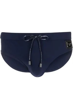 Dolce & Gabbana Badehose mit Logo-Schild