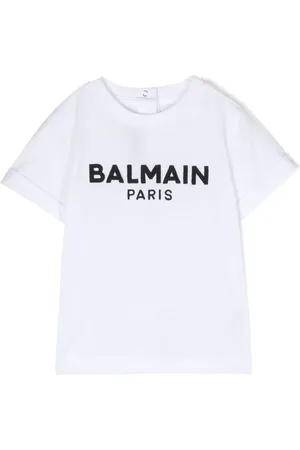 Balmain T-Shirt mit Logo-Stickerei