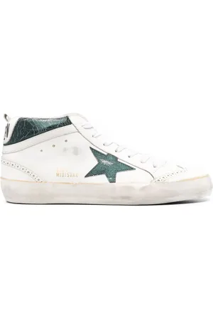 Golden Goose Mid Star Sneakers mit Risseffekt