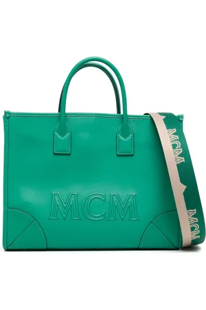 MCM Handtasche mit Logo-Prägung