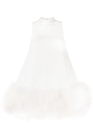 RACHEL GILBERT Kleid mit Federn