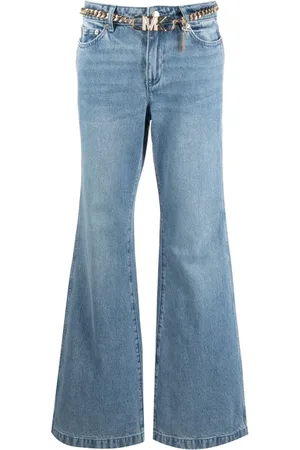 Michael Kors Bootcut-Jeans mit Gürtel