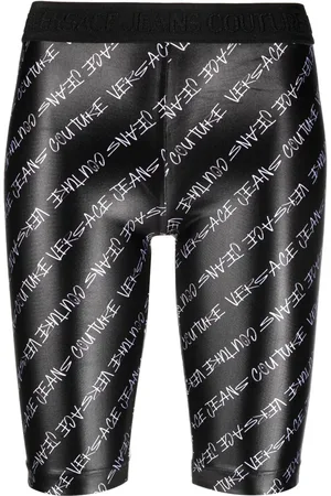 VERSACE Knielange Shorts mit Logo-Print