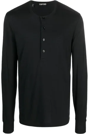 Tom Ford Fein gerippter Pullover mit rundem Ausschnitt