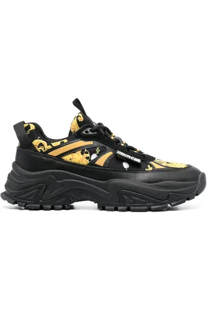 VERSACE Sneakers mit Logo-Riemen