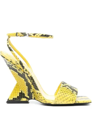 The Attico Sandalen mit Schlangenleder-Optik 110mm