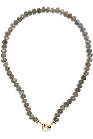 HARWELL GODFREY 18kt Gelbgoldhalskette mit Perlen