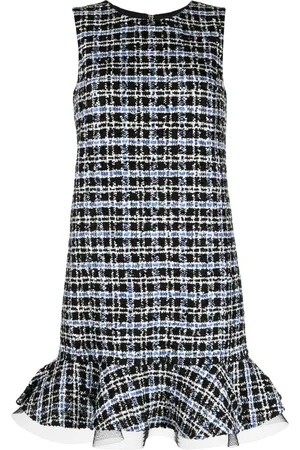 Carolina Herrera Tweed-Midikleid