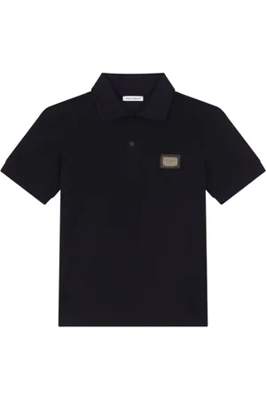 Dolce & Gabbana Poloshirt mit Logo-Schild