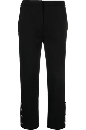 Twin-Set Cropped-Hose mit Logo-Knöpfen