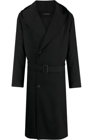 YOHJI YAMAMOTO Trenchcoat mit Kapuze