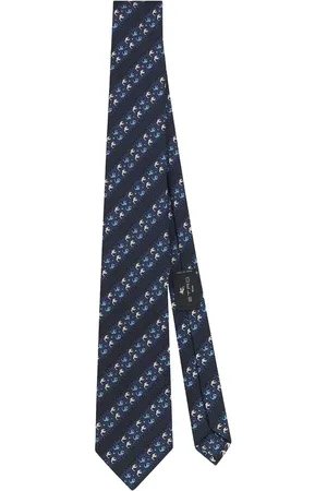 Etro Geometrisch gemusterte Seidenkrawatte