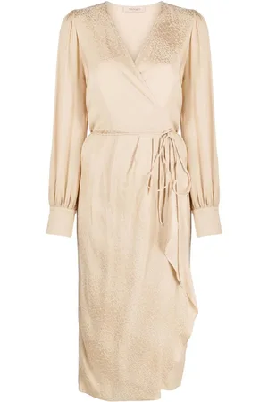 Twin-Set Midikleid mit drapierten Akzenten