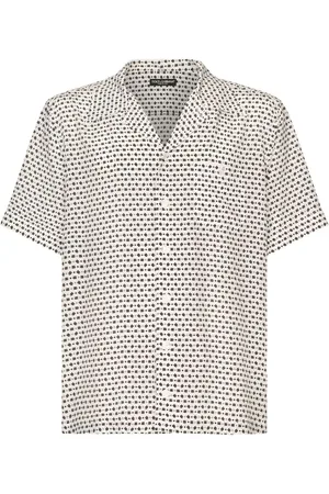 Dolce & Gabbana Hemd aus Seide mit DG-Print