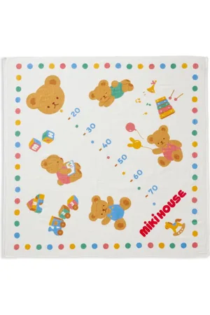Miki House Badetuch mit Messlatten-Print