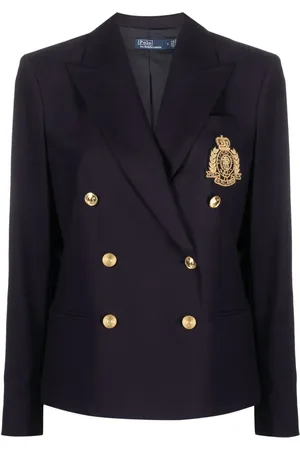 Ralph Lauren Doppelreihiger Blazer mit Wappen