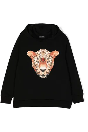 MARCELO BURLON Sweatshirt mit Leoparden-Print
