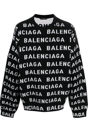 Balenciaga Intarsien-Pullover mit Rundhalsausschnitt