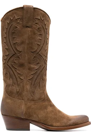 SARTORE Cowboystiefel aus Wildleder 45mm
