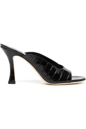 Staud Mules mit Kroko-Optik