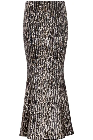 Balmain Midirock mit Pailletten