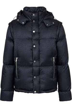 Balmain Gefütterte Jacke mit Jacquardmuster