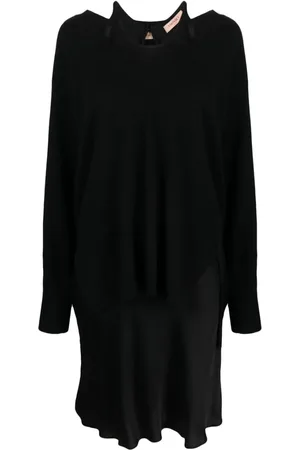 Twin-Set Pulloverkleid im Layering-Look