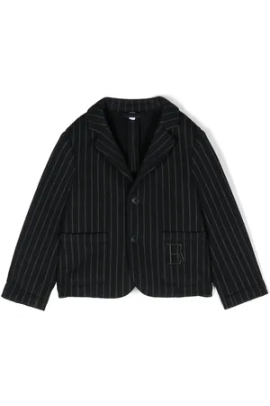 Emporio Armani Besticktes Sakko mit Nadelstreifen