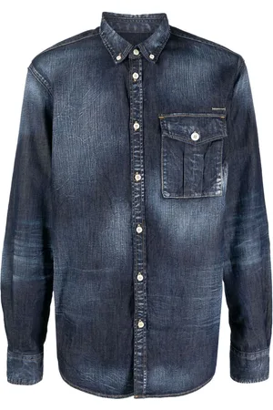 Dsquared2 Jeanshemd mit Logo-Schild