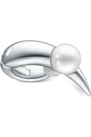 Tasaki 18kt Collection Line Danger Horn Plus Ear Cuff aus Weißgold