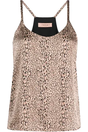 Twin-Set Oberteil mit Leoparden-Print