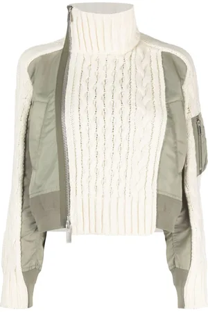SACAI Bomberjacke mit Kontrasteinsatz