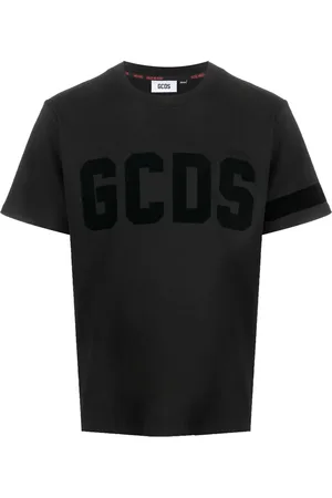 GCDS T-Shirt mit beflocktem Logo