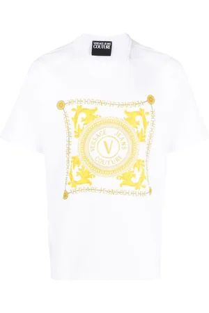VERSACE T-Shirt aus Bio-Baumwolle mit Print