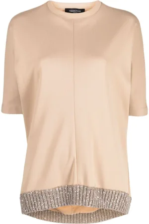 Fabiana Filippi T-Shirt mit Kontrastsaum