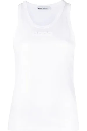 Paco rabanne Tanktop mit Logo-Prägung