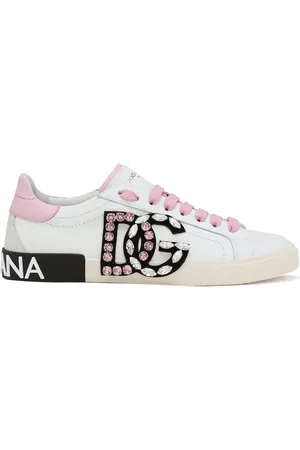 Dolce & Gabbana Portofino Sneakers mit Strass-Logo