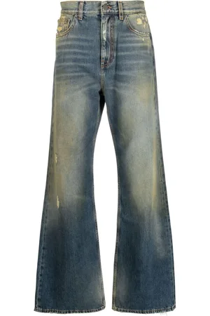 Palm Angels Gerade Jeans im Distressed-Look
