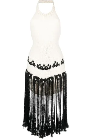 Jil Sander Neckholder-Top mit Fransen