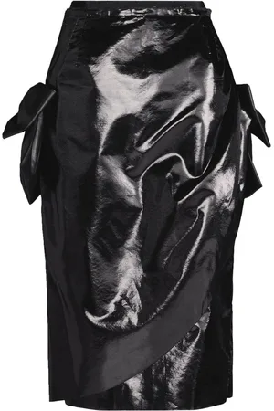 Maison Margiela Asymmetrischer Midirock mit Schleife